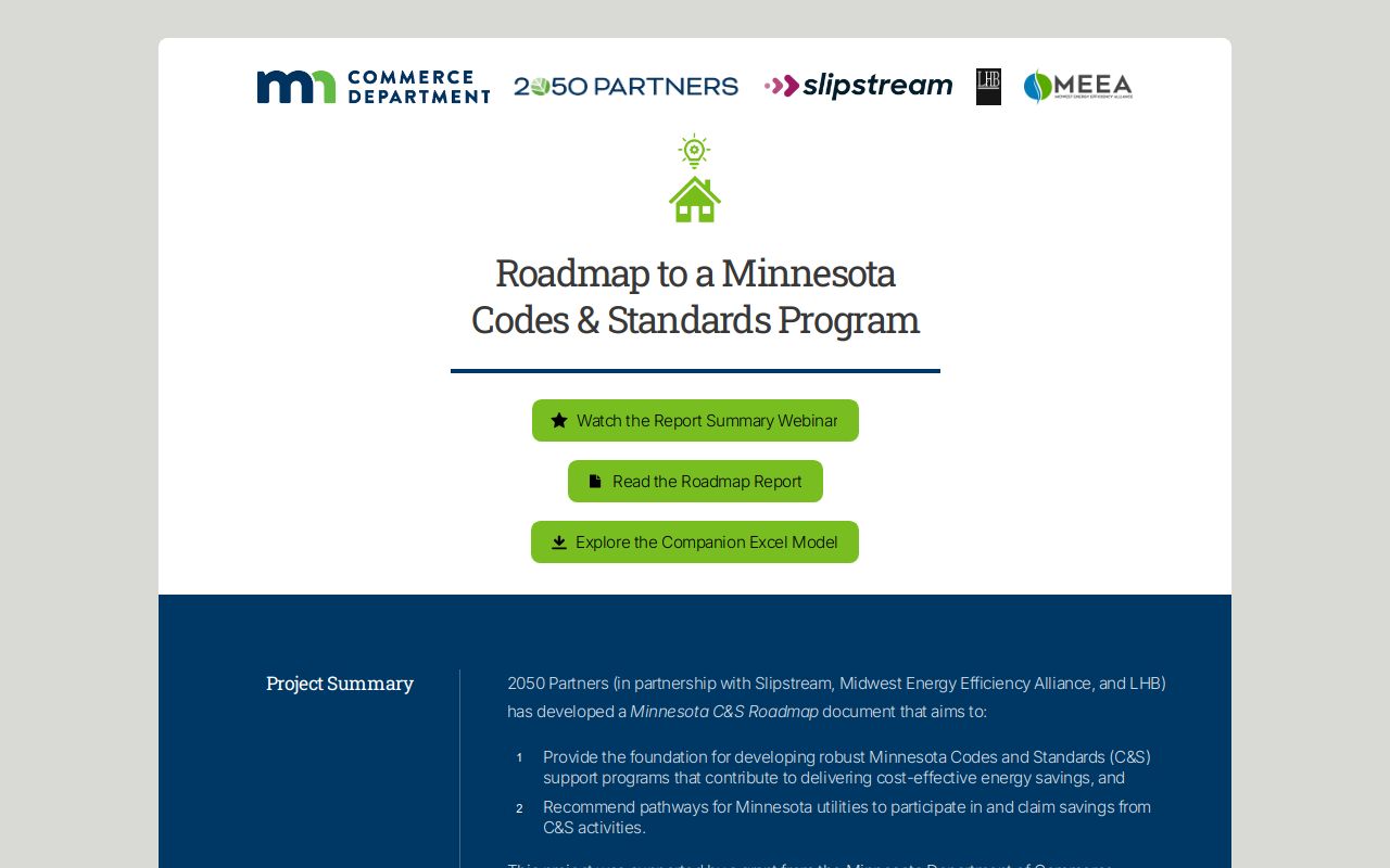 MN Codes & Standards Roadmap